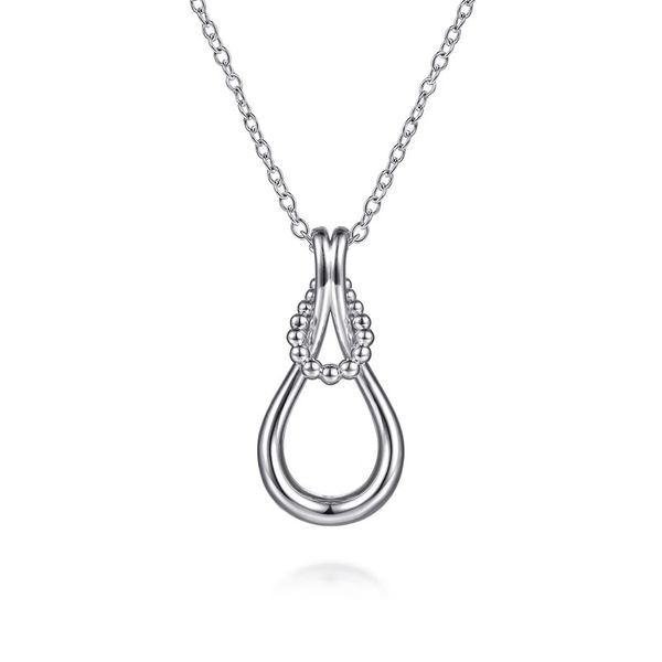 Beaded Stirrup Pendant Necklace Hingham Jewelers Hingham, MA