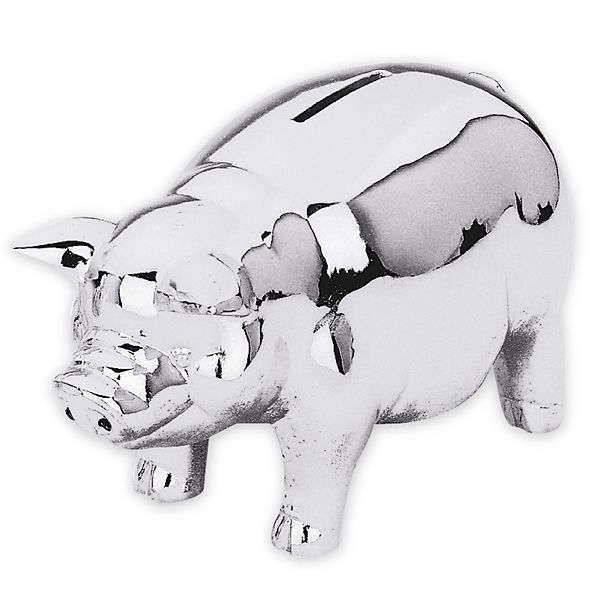 Classic Silver Piggy Bank Hingham Jewelers Hingham, MA