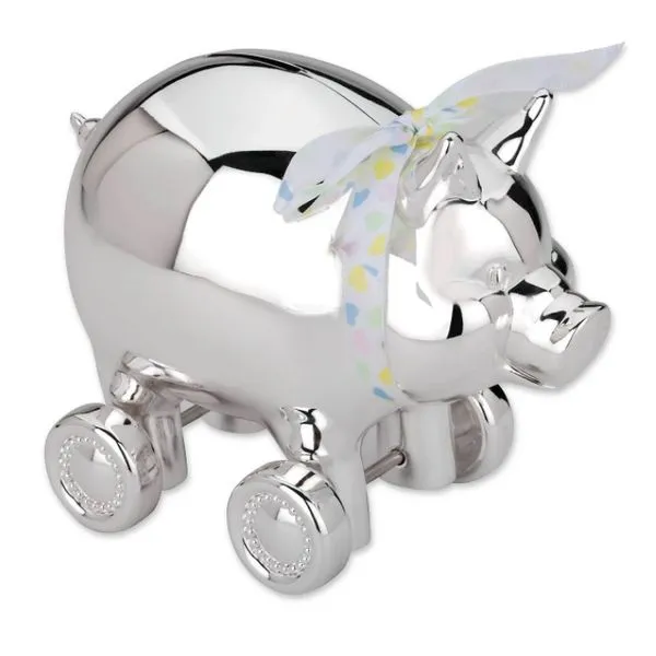 Piggy with Wheels Bank Hingham Jewelers Hingham, MA
