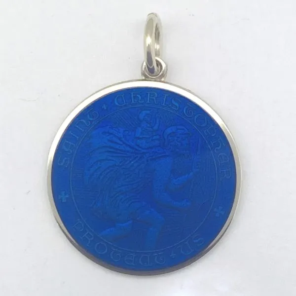 St. Christopher Enamel Medal Hingham Jewelers Hingham, MA
