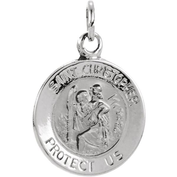 Round St. Christopher Medal Hingham Jewelers Hingham, MA