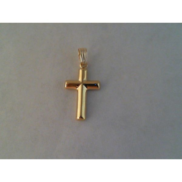Gold Cross Pendant Image 2 Hingham Jewelers Hingham, MA
