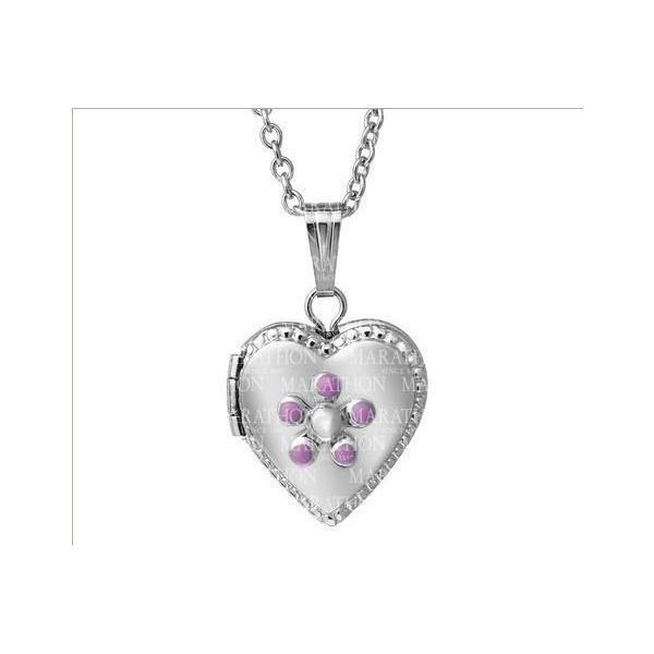 Heart Locket with Enamel Hingham Jewelers Hingham, MA