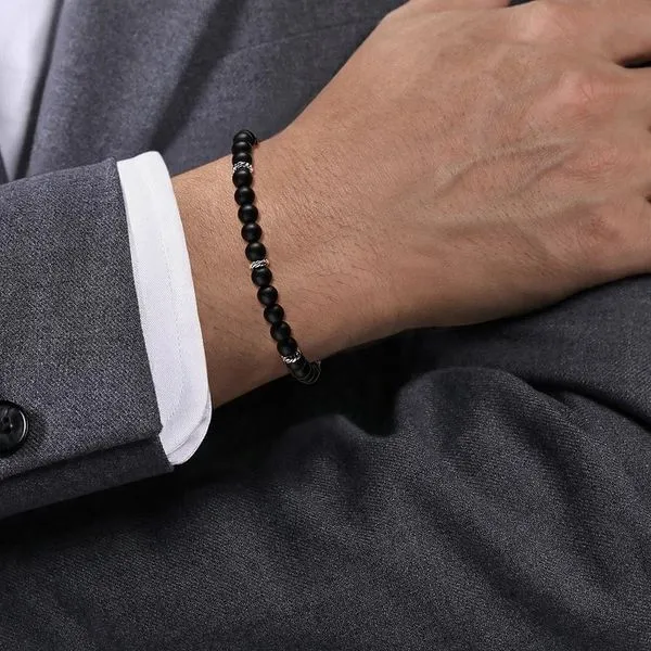 Onyx Bead Bracelet Image 2 Hingham Jewelers Hingham, MA