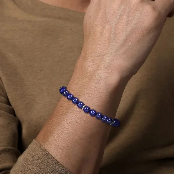 Lapis Bead Bracelet Image 2 Hingham Jewelers Hingham, MA