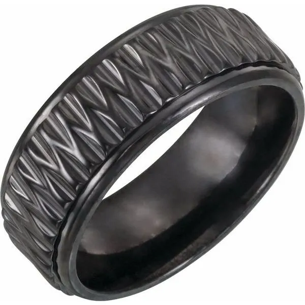 Black Titanium Wedding Band Hingham Jewelers Hingham, MA