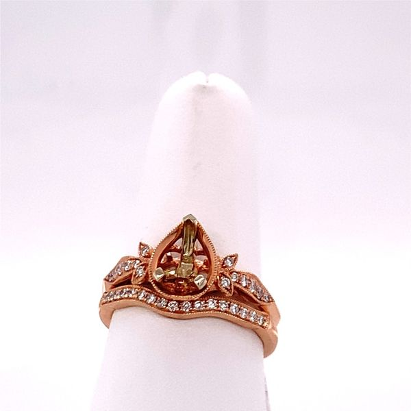 Rose Gold Diamond Semi Mount Engagement Ring Image 2 Hogan's Jewelers Gaylord, MI