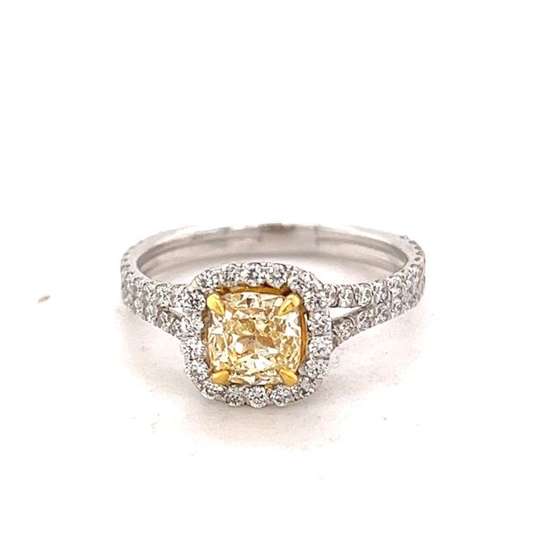 Fancy Yellow Diamond Engagement Ring Hogan's Jewelers Gaylord, MI