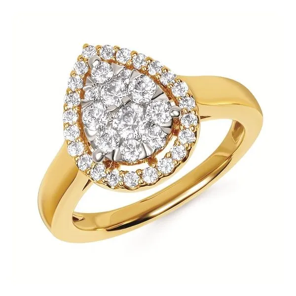 Cluster Diamond Engagement Ring Hogan's Jewelers Gaylord, MI