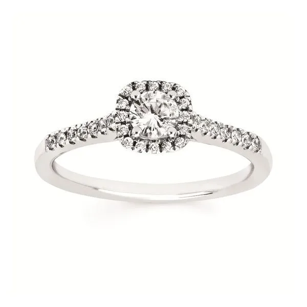 Cluster Top Engagement Ring Hogan's Jewelers Gaylord, MI