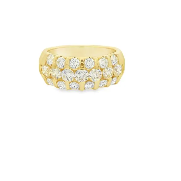 Three Row Diamond Band Hogan's Jewelers Gaylord, MI