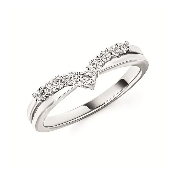 Contoured Diamond Wedding Band Hogan's Jewelers Gaylord, MI