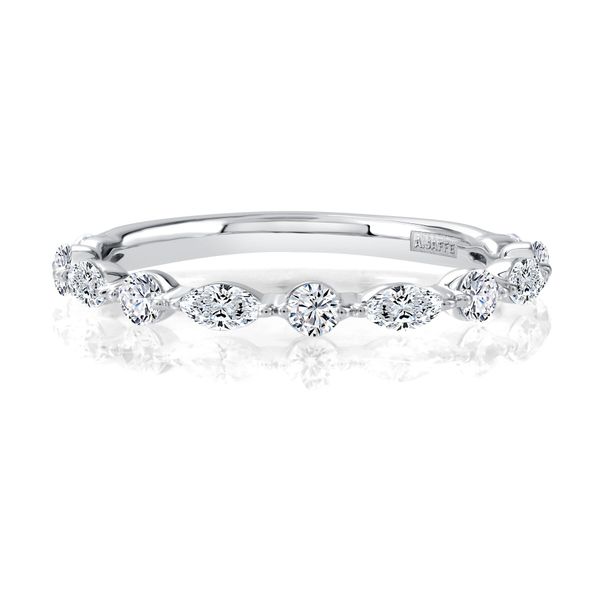 Marquise and Round Wedding Band Hogan's Jewelers Gaylord, MI