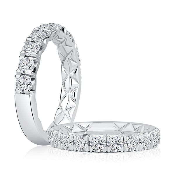 Diamond Wedding Band Image 2 Hogan's Jewelers Gaylord, MI