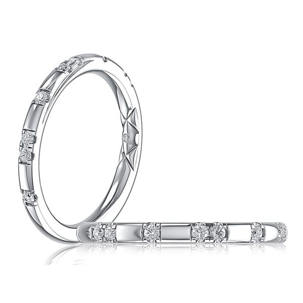 Diamond Wedding Band Image 2 Hogan's Jewelers Gaylord, MI
