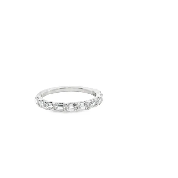 Emerald Cut Diamond Wedding Band Hogan's Jewelers Gaylord, MI