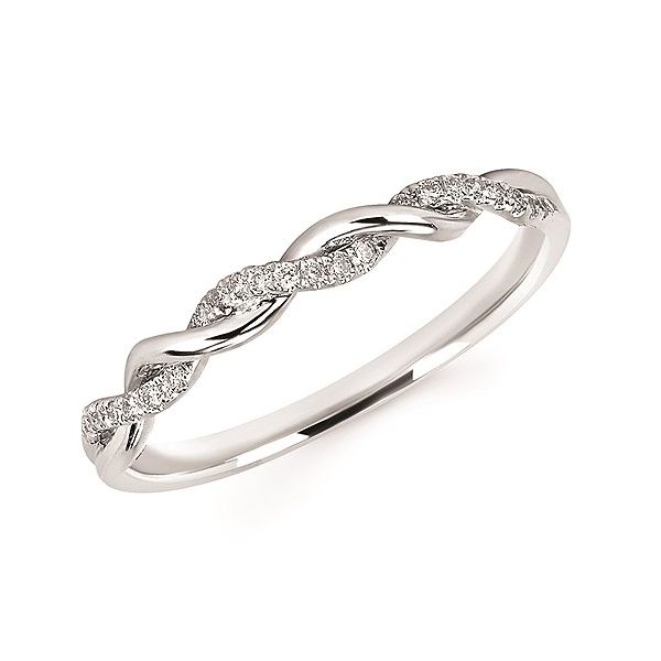 Diamond Twist Wedding Band Hogan's Jewelers Gaylord, MI
