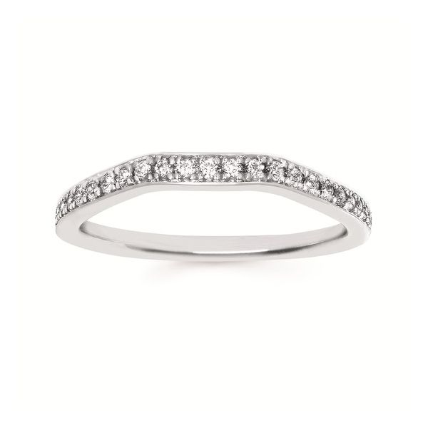 Diamond Contoured Wedding Band Hogan's Jewelers Gaylord, MI