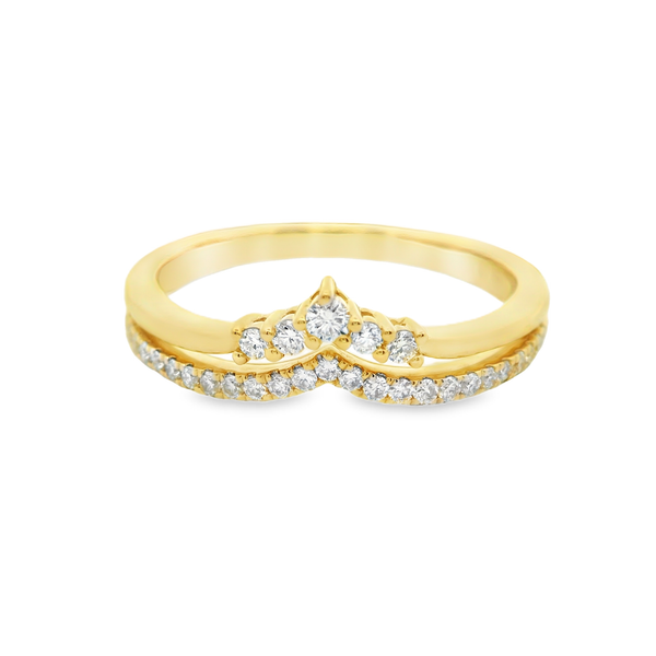 Diamond Contoured Wedding Band Hogan's Jewelers Gaylord, MI