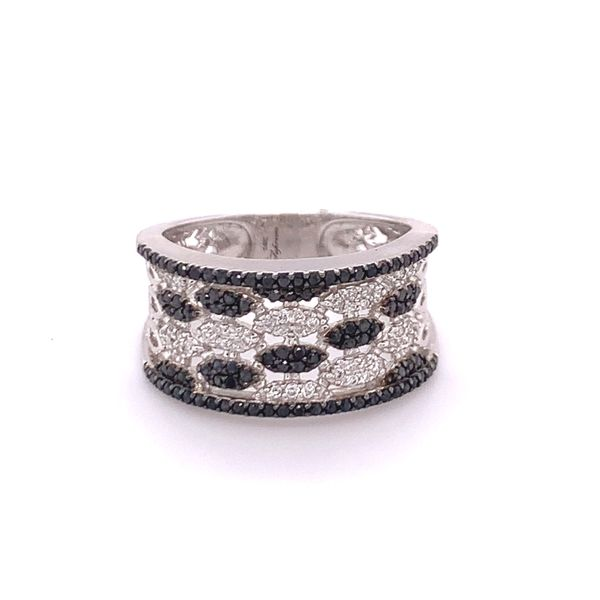 White and Black Diamond Fashion Ring Hogan's Jewelers Gaylord, MI
