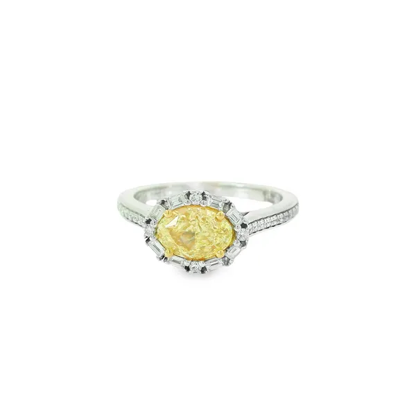 Yellow and White Diamond Ring Hogan's Jewelers Gaylord, MI