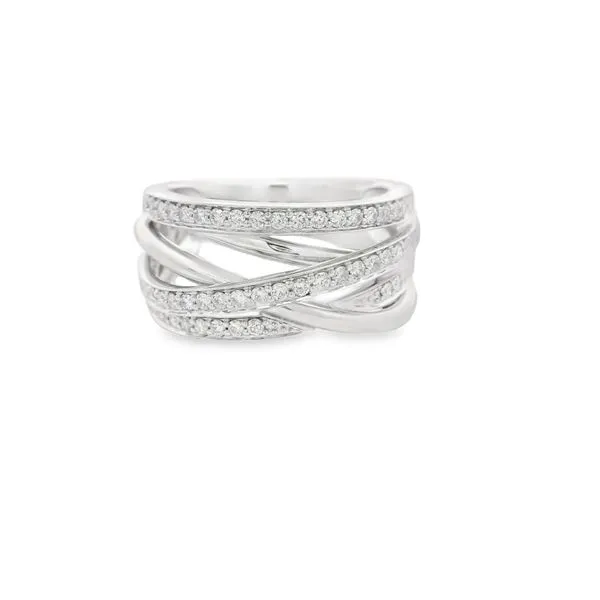 Criss-Cross Diamond Fashion Ring Hogan's Jewelers Gaylord, MI