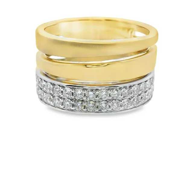 Triple Row Diamond Ring Hogan's Jewelers Gaylord, MI