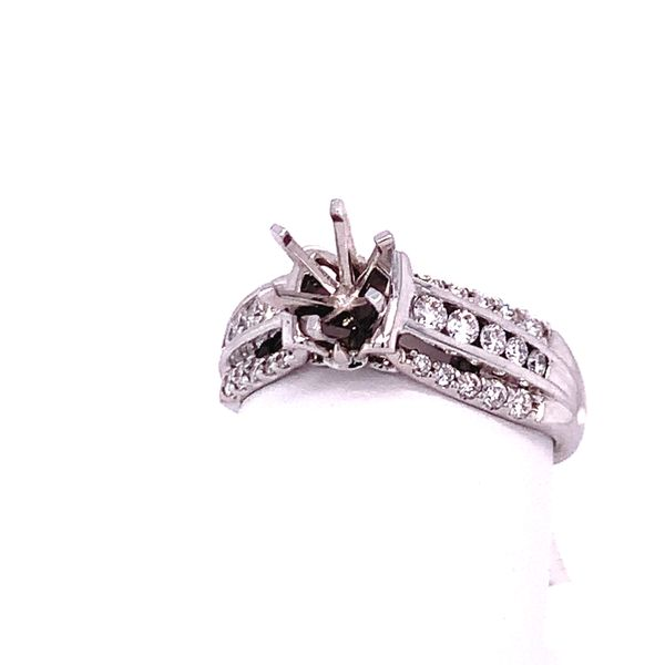 Diamond Three Row Engagement Setting Image 2 Hogan's Jewelers Gaylord, MI