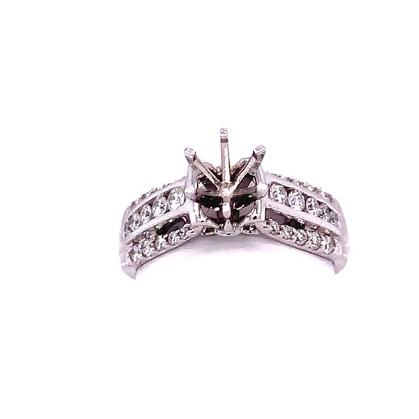 Diamond Three Row Engagement Setting Hogan's Jewelers Gaylord, MI