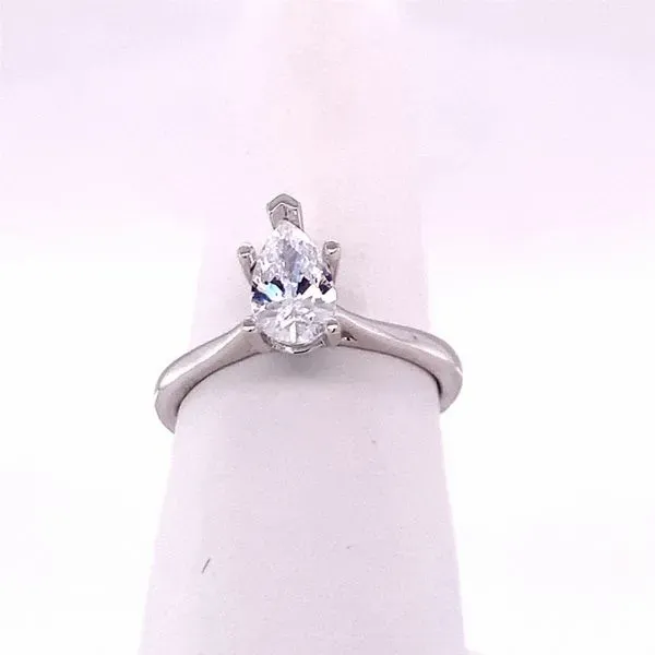 Pear Shape Solitaire Engagement Setting Hogan's Jewelers Gaylord, MI