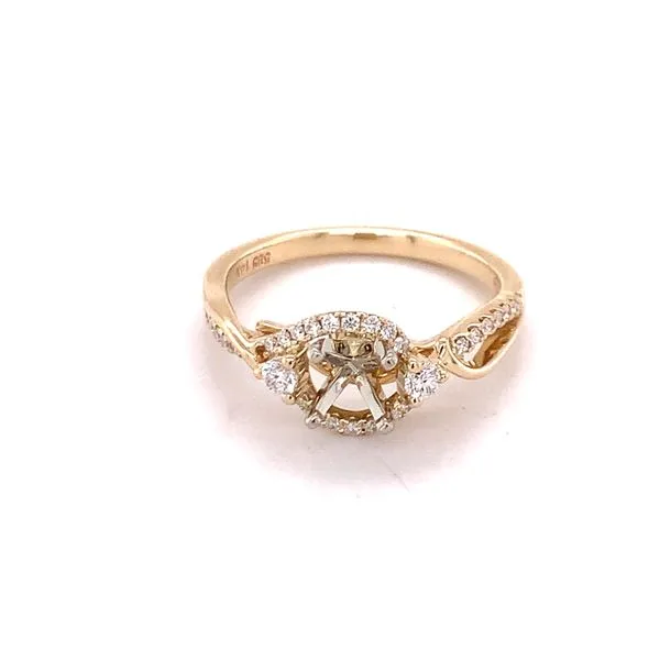 Halo Diamond Engagement Setting Hogan's Jewelers Gaylord, MI