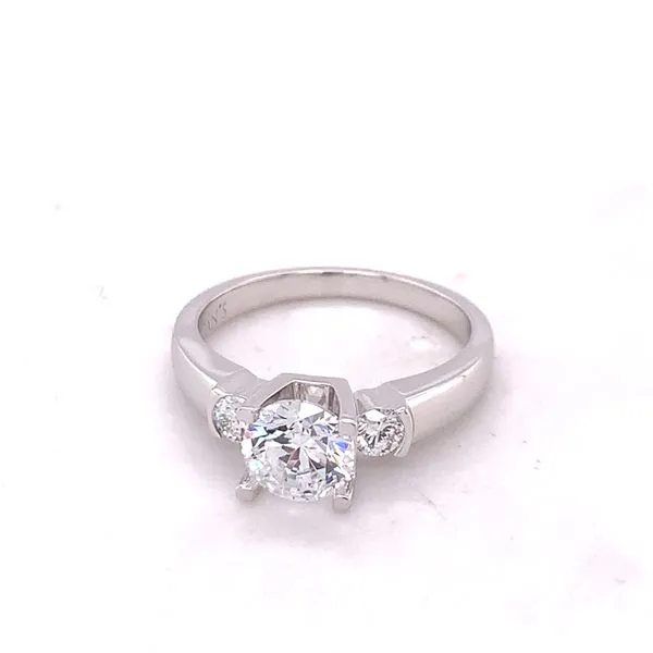 3 Stone Engagement Setting Hogan's Jewelers Gaylord, MI