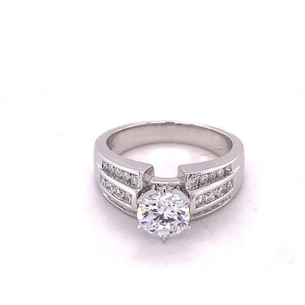 3 Row Diamond Engagement Setting Hogan's Jewelers Gaylord, MI