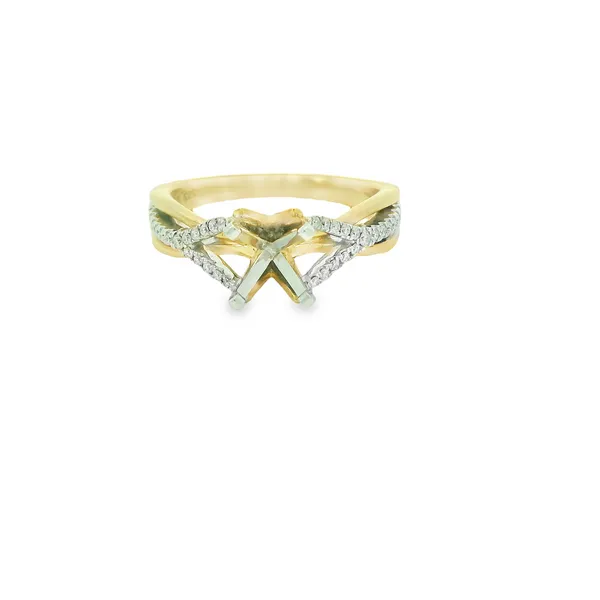 Two-Tone Diamond Semi-Mount Engagement Setting Hogan's Jewelers Gaylord, MI