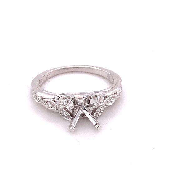 Antique Style Diamond Engagement Setting Hogan's Jewelers Gaylord, MI