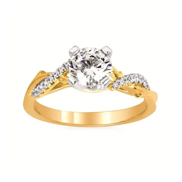 Twist Diamond Engagement Setting Hogan's Jewelers Gaylord, MI