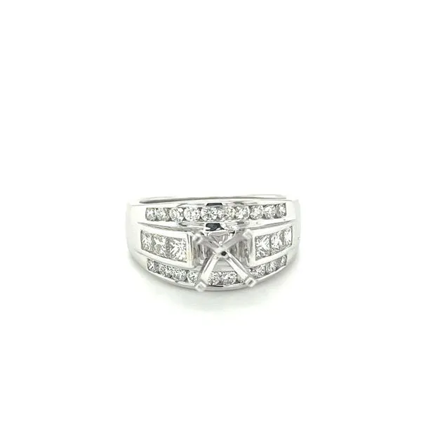 Three Row Diamond Engagement Setting Hogan's Jewelers Gaylord, MI