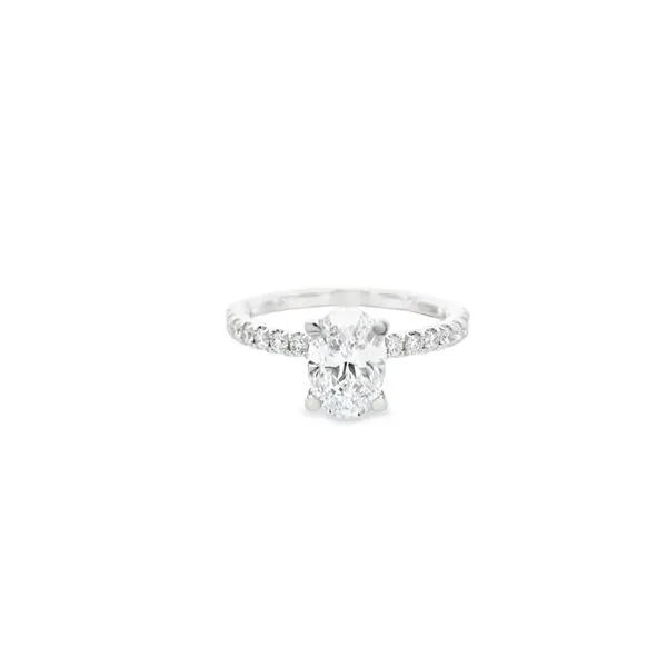 Hidden Halo Oval Engagement Ring Hogan's Jewelers Gaylord, MI