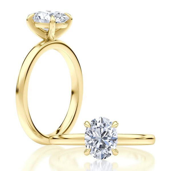 Oval Solitaire Engagement Ring Image 2 Hogan's Jewelers Gaylord, MI