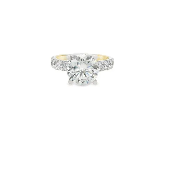 Two tone Quilted Engagement Ring Hogan's Jewelers Gaylord, MI