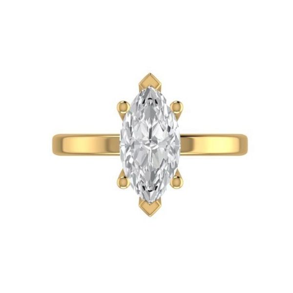 Marquise Solitaire Engagement Ring Hogan's Jewelers Gaylord, MI