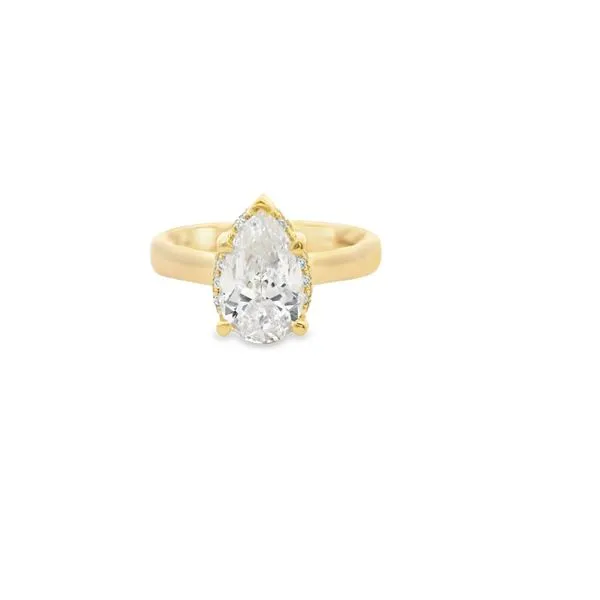 Pear Shaped Halo Engagement Ring Hogan's Jewelers Gaylord, MI