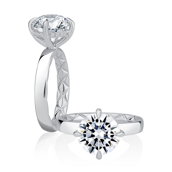 Compass Set Engagement Ring Image 2 Hogan's Jewelers Gaylord, MI