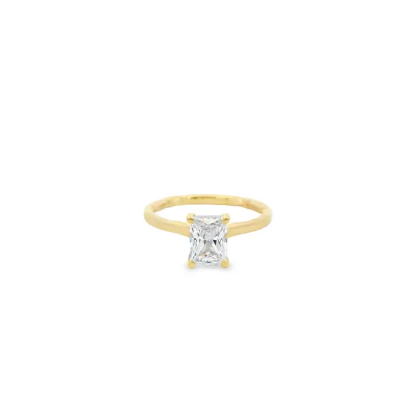 Emerald Cut Hidden Halo Engagement Ring Hogan's Jewelers Gaylord, MI