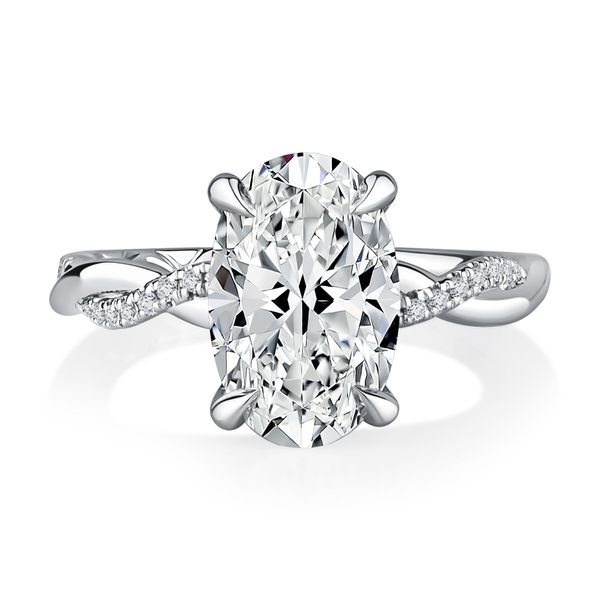 Oval Twist Engagement Ring Hogan's Jewelers Gaylord, MI