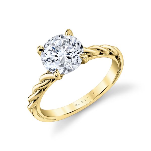 Iconelle Shell Twist Engagement Ring Hogan's Jewelers Gaylord, MI