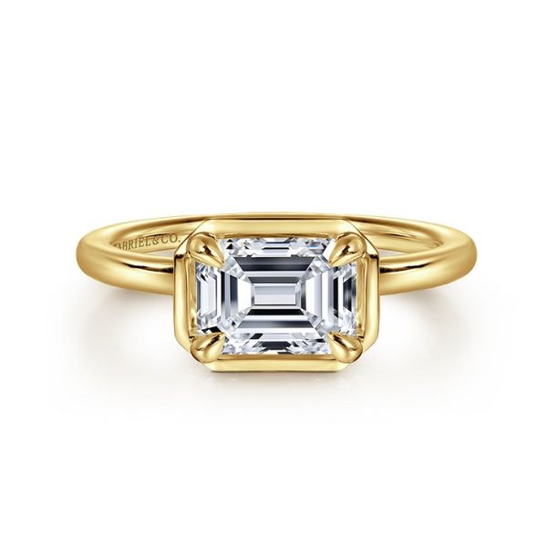 Emerald Cut Engagement Ring Mounting Hogan's Jewelers Gaylord, MI