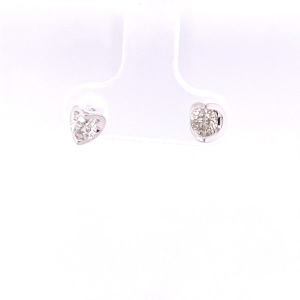 Half Moon Diamond Stud Earrings Hogan's Jewelers Gaylord, MI