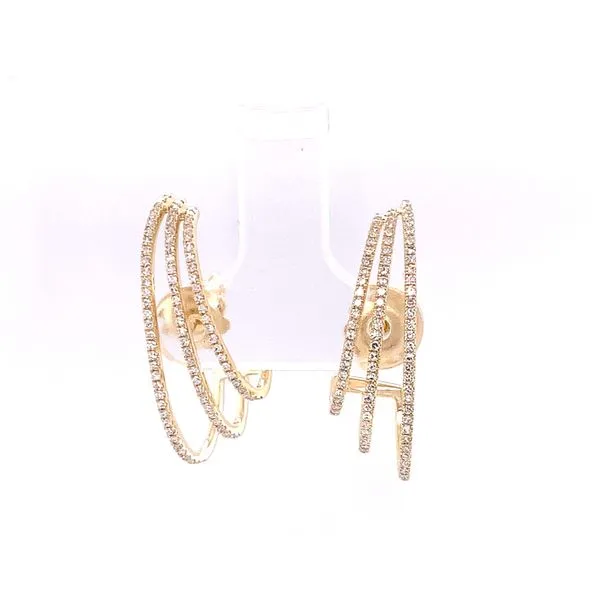3 Row Diamond J Hoops Hogan's Jewelers Gaylord, MI