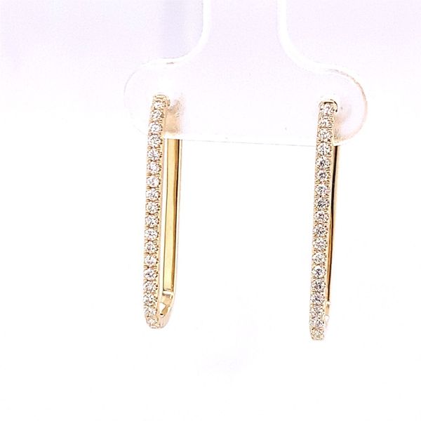 Diamond Paper Clip Earrings Hogan's Jewelers Gaylord, MI